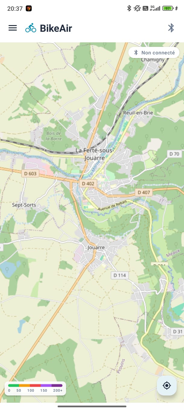 Vue de la carte OpenStreetMap centrée sur La Ferté-sous-Jouarre